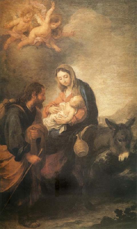 Bartolome Esteban Murillo The flight to Egypt